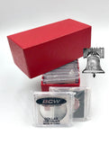BCW Coin Holder Snap + Red Single Row Storage Box 4.5x2x2 Case