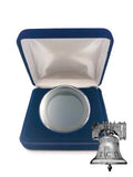 Coin Holder Blue Velvet Air-tite Steel Storage Box Display for Model I 33-42mm & Capsule Black Ring