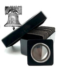 Air-tite Storage Box + 20 Coin Holder Black Velvet Display Card Case + Model I Capsule