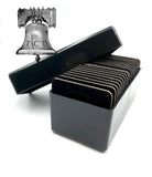 Air-tite Storage Box + 20 Coin Holder Black Velvet Display Card Case + Model I Capsule