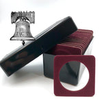 Air-tite Storage Box + 20 Coin Holder Red Velvet Display Card Case + Model I Capsule