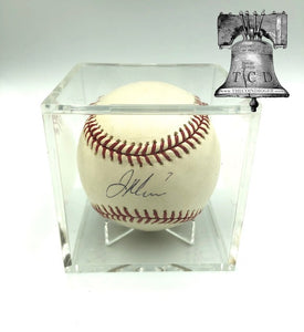 Pro Mold Baseball Holder Acrylic Ball Cube w/ Stand 25 Year UV+ Storage Case