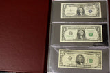 BCW Currency Album Portfolio 3 Pocket 10 Page BURGUNDY Banknote Holder Book Case