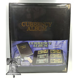 Deluxe Currency Album Large Banknote Binder 3 Pocket Page Holder Storage Case - The Coin Digger