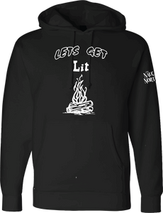 Lets Get Lit - Campfire Hoodie : Glows-in-Dark