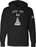Lets Get Lit - Campfire Hoodie : Glows-in-Dark