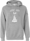 Lets Get Lit - Campfire Hoodie : Glows-in-Dark
