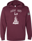 Lets Get Lit - Campfire Hoodie : Glows-in-Dark