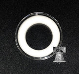 Air-tite Coin Holder Capsule Model A Black White Ring 10-19mm Case + Black Stand