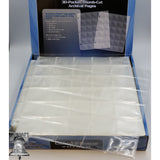 Coin Holder 30 Pocket Page - 1.5 x 1.5 GUARDHOUSE Thumb Cut Storage Pages