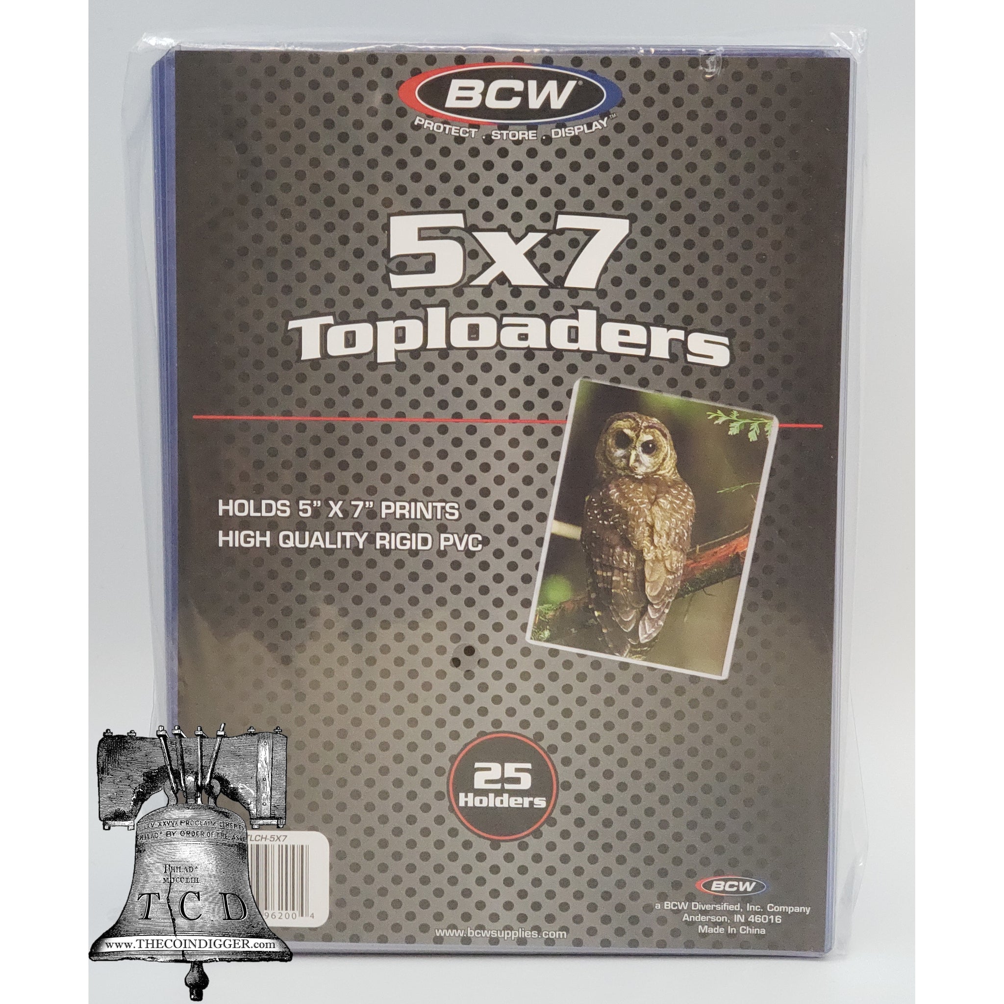 BCW (10) 5x7 Photo Topload Holders - Rigid Plastic Sleeves Brand
