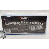 Large Currency Sleeves Foreign Banknote 2 MIL