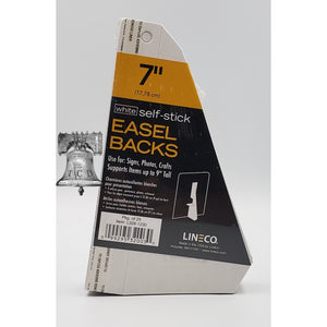 25 Easel Backs 7" White Paper Display Stand