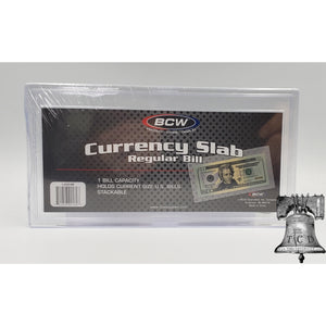 BCW Deluxe Currency Slab Dollar Bill Case Regular Banknote Size Archival Holder