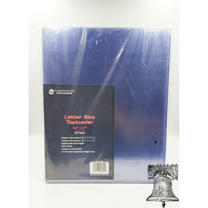 8.5x11 Document Topload Print Photo Letter Toploader Holder Plastic Rigid