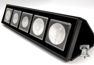 Airbox Q5 Coin Display Setup Box Stand + 2x2 Quadrum Snap Capsules