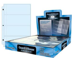 FOUR Pocket Page - GUARDHOUSE Storage Pages Coupons Cards Modern Currency Holder