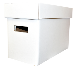 Short Cardboard Comic Book Storage Box Holds 150-175 Comics Holder Case