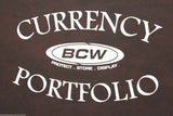 BCW Currency Album Portfolio 3 Pocket 10 Page BURGUNDY Banknote Holder Book Case