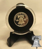 TCD Red White Blue Black Coin Holder Capsule Case 1 Gram Silver Gold Bar & Black or Clear Display Stand