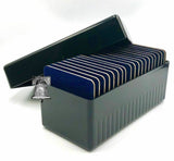 Air-tite Storage Box + 20 Coin Holder Blue Velvet Display Card Case + Model A Capsule