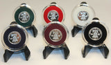 TCD Red White Blue Black Coin Holder Capsule Case 1 Gram Silver Gold Bar & Black or Clear Display Stand