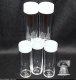 BCW Coin Holder Tube Plastic Storage Tubes Screw Cap