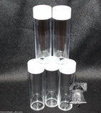 BCW Coin Holder Tube Plastic Storage Tubes Screw Cap