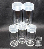 BCW Coin Holder Tube Plastic Storage Tubes Screw Cap