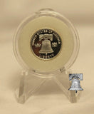 TCD Red White Blue Black Coin Holder Capsule Case 1 Gram Silver Gold Bar & Black or Clear Display Stand